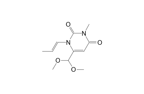 6-(dimethoxymethyl)-3-methyl-1-[(E)-prop-1-enyl]pyrimidine-2,4-dione