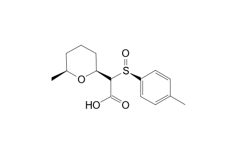 2-[(2S,6S)-6-methyl-2-oxanyl]-2-[(R)-(4-methylphenyl)sulfinyl]acetic acid