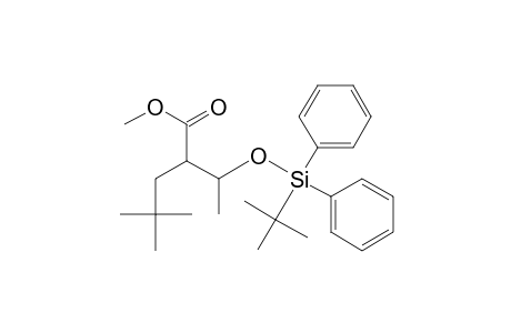 Methyl 4,4-dimethyl-2-(1-((1,1-dimethylethyl)diphenylsilyloxy)ethyl)pentanoate