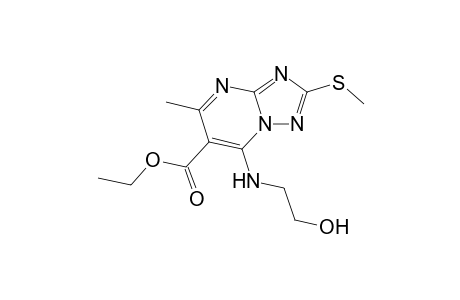 [1,2,4]triazolo[1,5-a]pyrimidine-6-carboxylic acid, 7-[(2-hydroxyethyl)amino]-5-methyl-2-(methylthio)-, ethyl ester