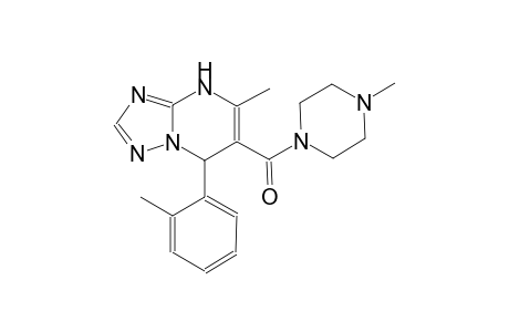[1,2,4]triazolo[1,5-a]pyrimidine, 4,7-dihydro-5-methyl-7-(2-methylphenyl)-6-[(4-methyl-1-piperazinyl)carbonyl]-