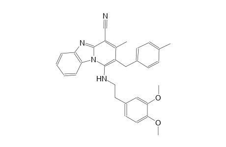 1-{[2-(3,4-dimethoxyphenyl)ethyl]amino}-3-methyl-2-(4-methylbenzyl)pyrido[1,2-a]benzimidazole-4-carbonitrile
