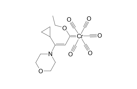 Pentacarbonyl [(2E)-3-cyclopropyl-1-ethoxy-3-morpholino-2-propenylidene ] chromium