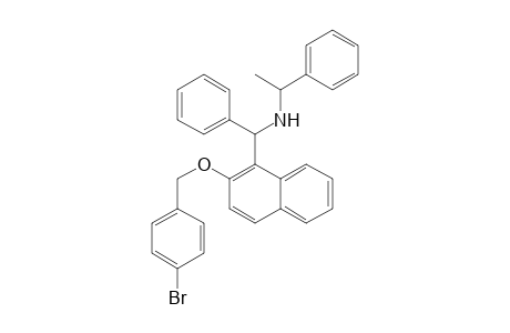 {[2-(4-Bromobenzyloxy)naphthalen-1-yl]phenylmethyl}-(1-phenylethyl)amine