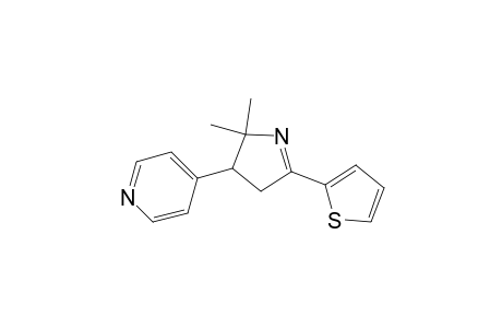 Pyridine, 4-[3,4-dihydro-2,2-dimethyl-5-(2-thienyl)-2H-pyrrol-3-yl]-