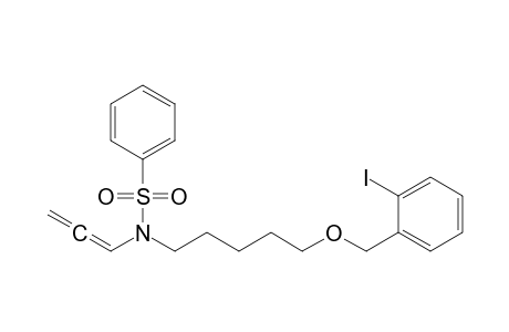 O-Iodobenzyl N-(phenylsulfonyl)-N-(1,2-propadienyl)aminopentyl ether