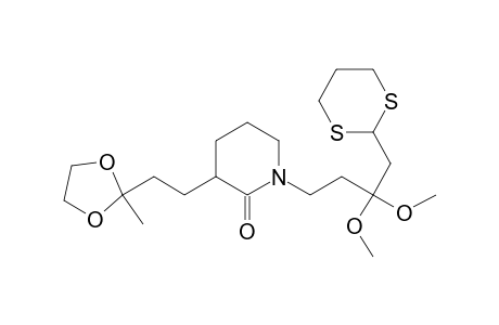 2-Piperidinone, 1-[4-(1,3-dithian-2-yl)-3,3-dimethoxybutyl]-3-[2-(2-methyl-1,3-dioxol an-2-yl)ethyl]-