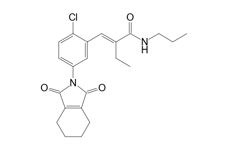 Butanamide, 2-[[2-chloro-5-(1,3,4,5,6,7-hexahydro-1,3-dioxo-2H-isoindol-2-yl)phenyl]methylene]-N-propyl-