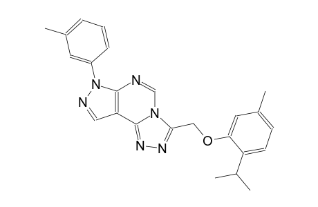 3-[(2-isopropyl-5-methylphenoxy)methyl]-7-(3-methylphenyl)-7H-pyrazolo[4,3-e][1,2,4]triazolo[4,3-c]pyrimidine