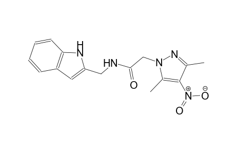 2-(3,5-dimethyl-4-nitro-1H-pyrazol-1-yl)-N-(1H-indol-2-ylmethyl)acetamide