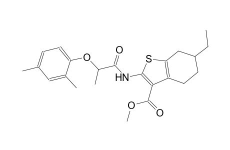methyl 2-{[2-(2,4-dimethylphenoxy)propanoyl]amino}-6-ethyl-4,5,6,7-tetrahydro-1-benzothiophene-3-carboxylate