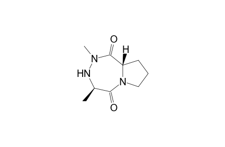 (4R,9aS)-2,4-dimethyl-3,4,7,8,9,9a-hexahydropyrrolo[2,1-d][1,2,5]triazepine-1,5-dione