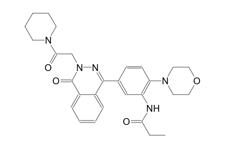 N-(2-(4-morpholinyl)-5-{4-oxo-3-[2-oxo-2-(1-piperidinyl)ethyl]-3,4-dihydro-1-phthalazinyl}phenyl)propanamide