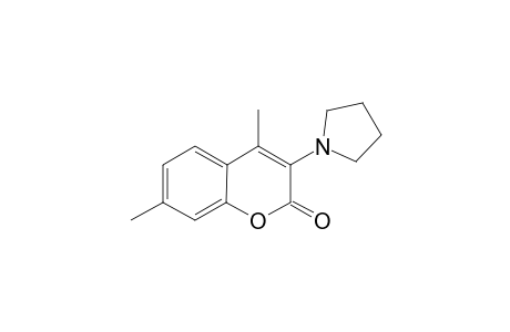 4,7-Dimethyl-3-(N-pyrrolino)coumarin
