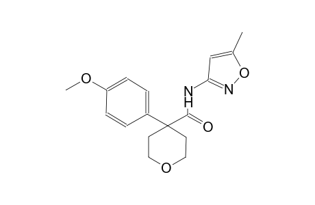 2H-pyran-4-carboxamide, tetrahydro-4-(4-methoxyphenyl)-N-(5-methyl-3-isoxazolyl)-