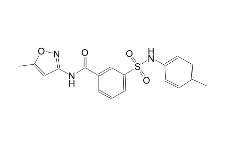 benzamide, N-(5-methyl-3-isoxazolyl)-3-[[(4-methylphenyl)amino]sulfonyl]-