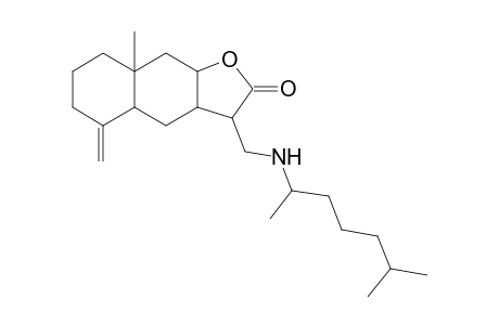3-[(1,5-dimethylhexylamino)methyl]-8a-methyl-5-methylene-3a,4,4a,6,7,8,9,9a-octahydro-3H-benzo[f]benzofuran-2-one