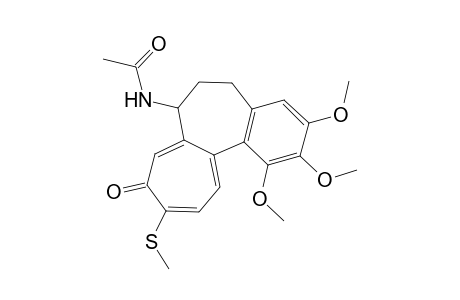 N-(1,2,3-trimethoxy-10-methylsulfanyl-9-oxidanylidene-6,7-dihydro-5H-benzo[a]heptalen-7-yl)ethanamide