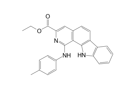 1-(4-methylanilino)-11H-pyrido[3,4-a]carbazole-3-carboxylic acid ethyl ester