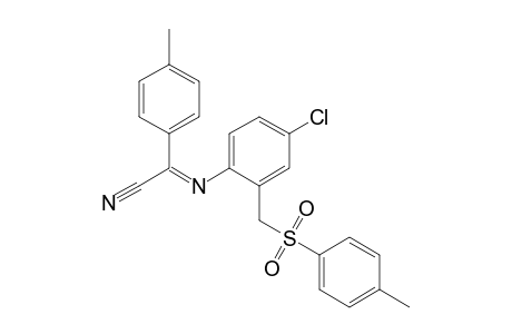 4-Chloro-N-[4-methylphenyl(cyano)methylene]-2-(4-methylphenylsulfonyl)methylaniline