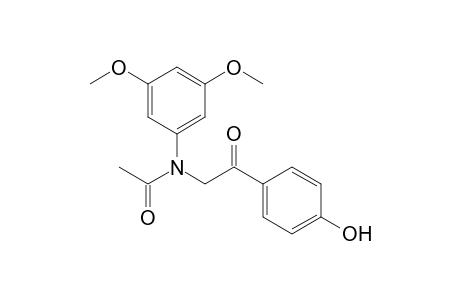 N-(3,5-dimethoxyphenyl)-N-[2-(4-hydroxyphenyl)-2-keto-ethyl]acetamide