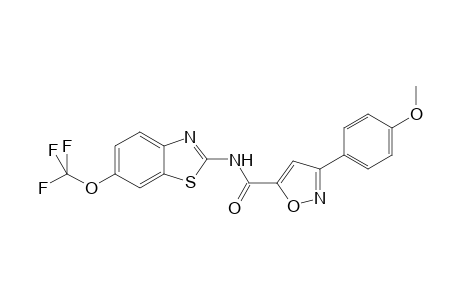 3-(4-Methoxyphenyl)-N-[6-(trifluoromethoxy)-1,3-benzothiazol-2-yl]-1,2-oxazole-5-carboxamide