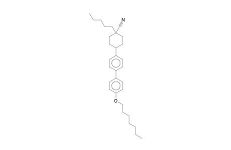 Cyclohexanecarbonitrile, 4-[4'-(heptyloxy)[1,1'-biphenyl]-4-yl]-1-pentyl-