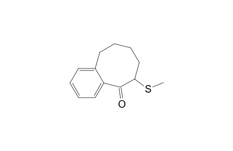 5(6H)-Benzocyclooctenone, 7,8,9,10-tetrahydro-6-(methylthio)-