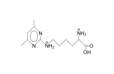 N.epsilon.-(4,6-Dimethyl-2-pyrimidinyl)-lysine dication