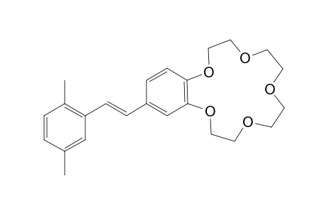(E)-15-[2-(2,5-Dimethylphenyl)ethenyl]-2,3,5,6,8,9,11,12-octahydro-1,4,7,10,13-benzopentaoxacyclopentadecen