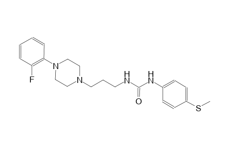urea, N-[3-[4-(2-fluorophenyl)-1-piperazinyl]propyl]-N'-[4-(methylthio)phenyl]-
