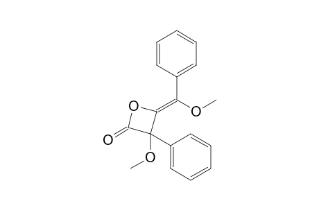 (4E)-3-methoxy-4-[methoxy(phenyl)methylene]-3-phenyl-oxetan-2-one