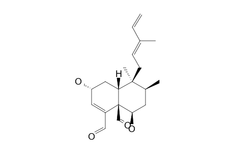 (REL)-2-ALPHA,6-BETA-DIHYDROXY-10-BETA,17-BETA,19-BETA,20-ALPHA-CLEROD-3,12,14-TRIEN-18,19-DIAL