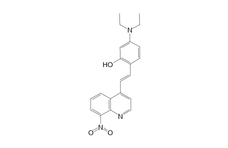 5-(diethylamino)-2-[(E)-2-(8-nitro-4-quinolinyl)ethenyl]phenol