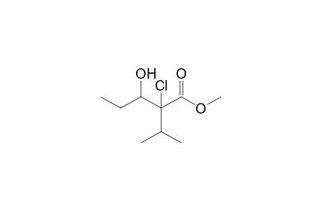2-Chloro-3-hydroxy-2-isopropyl-valeric acid methyl ester