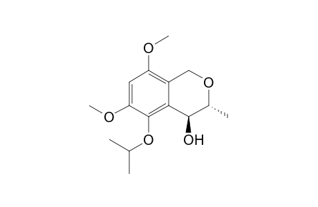 (3R*,4S*)-5-Isopropoy-6,8-dimethoxy-3-methyl-isochroman-4-ol