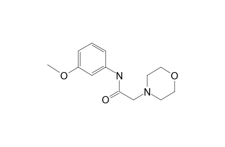 N-(3-Methoxyphenyl)-2-(4-morpholinyl)acetamide