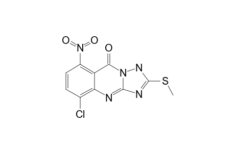 9-CHLORO-2-METHYLTHIO-6-NITRO-[1.2.4]-TRIAZOLO-[5.1-B]-QUINAZOLIN-5(3H)-ONE