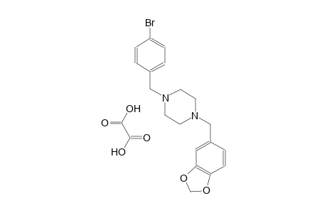 1-(1,3-benzodioxol-5-ylmethyl)-4-(4-bromobenzyl)piperazine oxalate