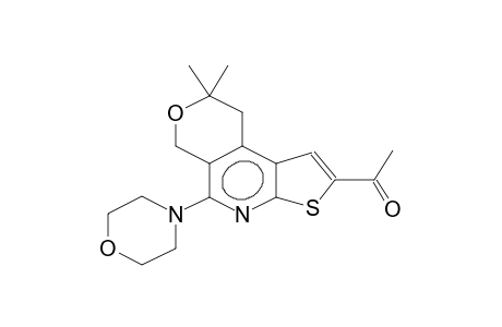 2-acetyl-5,5-dimethyl-8-morpholino-4,5-dihydro-7H-pyrano[4',3':4,5]pyrido[2,3-b]thiophene