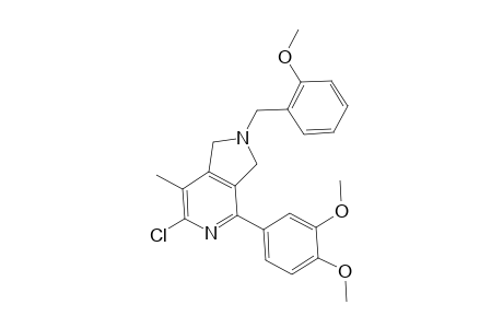 2,3-Dihydro-6-chloro-4-(3,4-dimethoxyphenyl)-2-[N-(2-methoxyphenyl)methyl]-7-methyl-1H-pyrrolo[3,4-c]pyridine