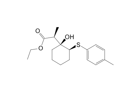 [1'S,1S,2S]1-[1'-(Ethoxycarbonyl)ethyl]-2-(p-tolylsulfenyl)cyclohexanol