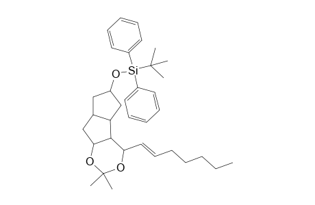 (1',1'-Dimethylethyl)-{[octahydro-4-(1"-heptenyl)-2,2-dimethyl-4H-pentaleno[2,1-d]-(1,3)-dioxin-6-yl]oxy}diphenylsilane