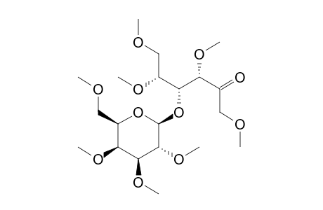 D-Fructose, 1,3,5,6-tetra-O-methyl-4-O-(2,3,4,6-tetra-O-methyl-.beta.-D-galactop yranosyl)-