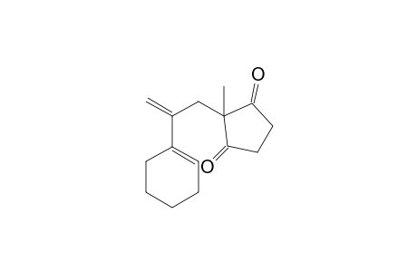 2-[2'-(Cyclohex-1"-en-1"-yl)prop-2'-en-1'-yl]-2-methylcyclopentane-1,3-dione