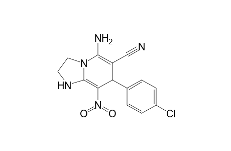 5-Amino-7-(4-chlorophenyl)-8-nitro-1,2,3,7-tetrahydroimidazo[1,2-a]pyridine-6-carbonitrile