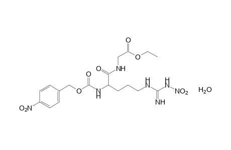 N-[N2-carboxy-N5-(nitroamidino)-L-ornithyl]glycine, ethyl N2-p-nitrobenzyl ester, hydrate