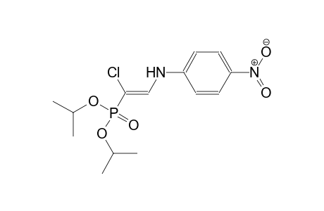 diisopropyl (Z)-1-chloro-2-(4-nitroanilino)ethenylphosphonate