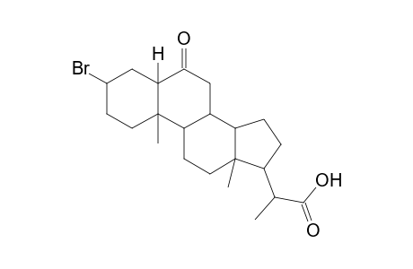 (2S)-2-((5S,10R,13S)-3-bromo-10,13-dimethyl-6-oxohexadecahydro-1H-cyclopenta[a]phenanthren-17-yl)propanoic acid