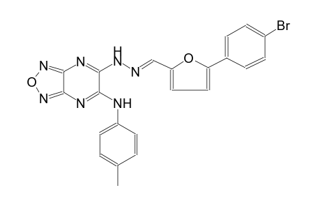 2-furancarboxaldehyde, 5-(4-bromophenyl)-, [6-[(4-methylphenyl)amino][1,2,5]oxadiazolo[3,4-b]pyrazin-5-yl]hydrazone